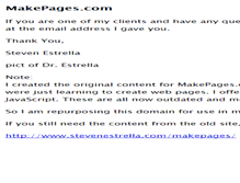 Tablet Screenshot of makepages.com